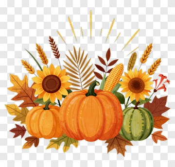 Autumn Harvest Bouquet PNG