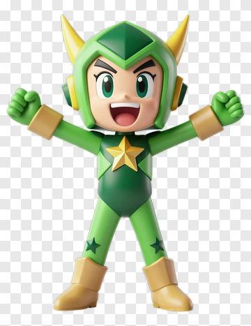 Green Superhero Action Figure PNG