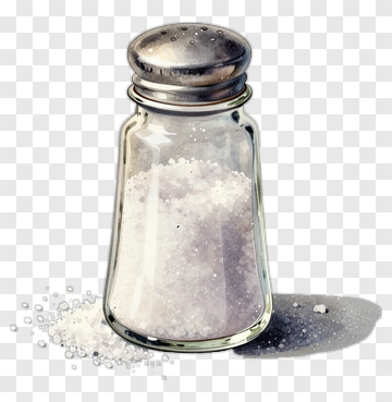 Salt Shaker With Crystals PNG