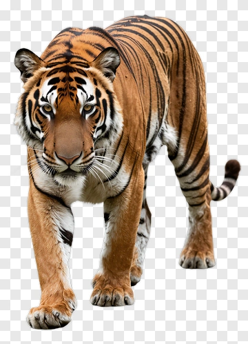 Tiger Walking Forward PNG