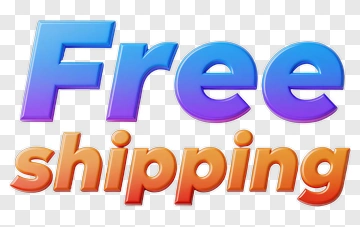 Free Shipping Text Logo PNG