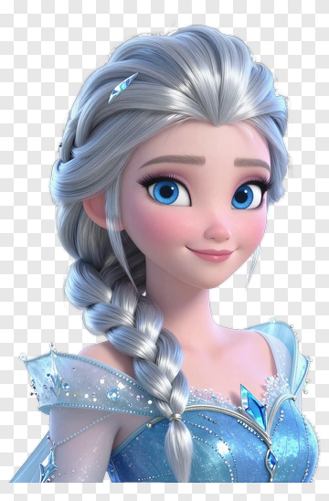 Elsa From Frozen In Blue Ice Dress PNG