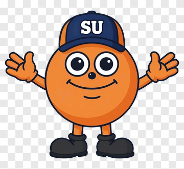 Orange Mascot With Cap PNG