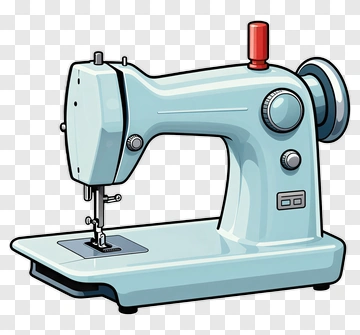 Cartoon Sewing Machine PNG