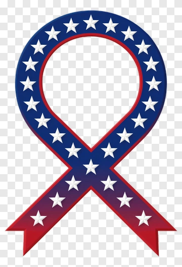 American Flag Ribbon PNG