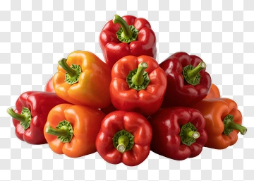 Stack Of Colorful Peppers PNG