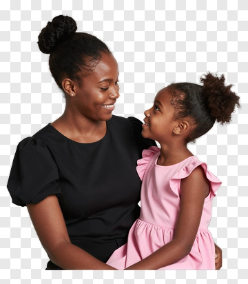Mother And Daughter Bonding Moment PNG