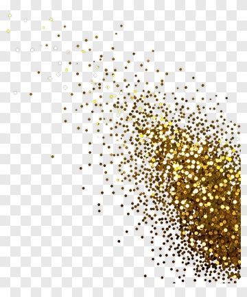 Golden Glitter Sprinkle PNG