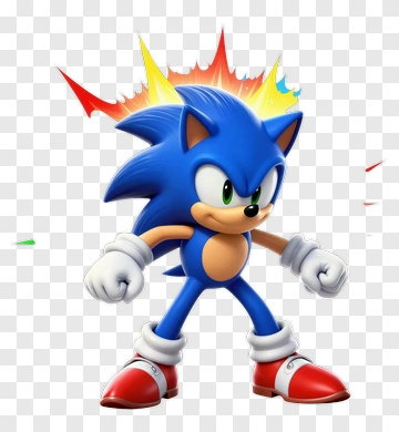 Sonic The Hedgehog In Action PNG