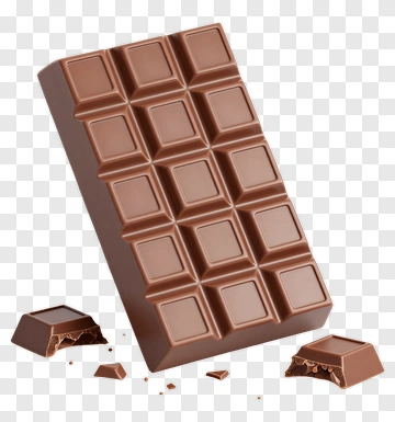 Chocolate Bar With Pieces PNG