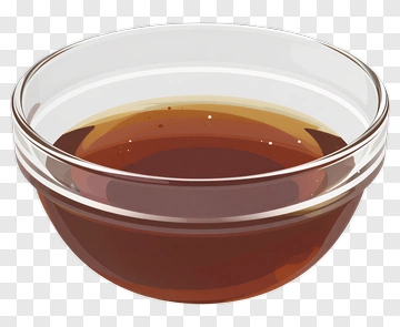 Glass Bowl With Brown Liquid PNG