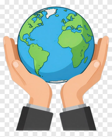 Hands Holding Earth PNG