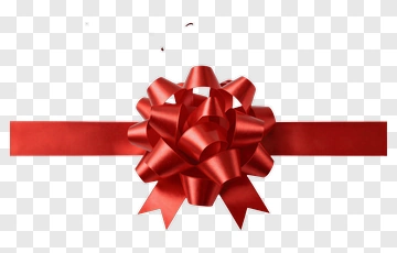 Happy Anniversary Gift With Red Ribbon Bow PNG