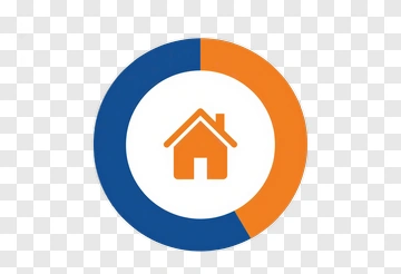 House Icon In Circular Chart PNG