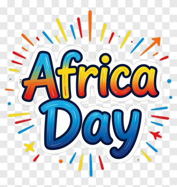 Africa Day Festive Graphic Design PNG