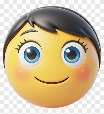 Smiling Emoji With Blue Eyes PNG