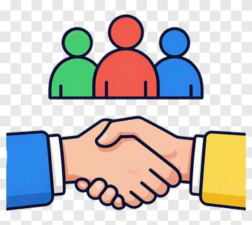 Handshake Symbolizing Team Collaboration PNG