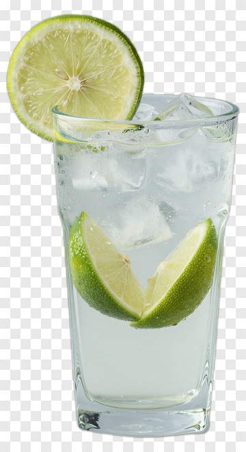 Refreshing Lime Drink With Ice PNG