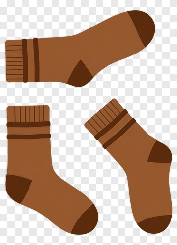 Brown Sock PNG