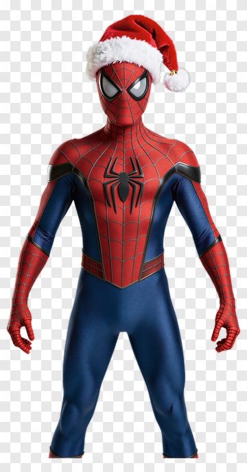 Spider-Man In Santa Hat PNG
