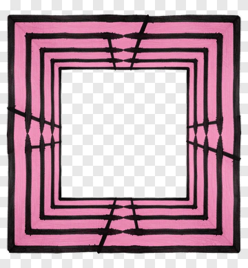 Pink And Black Square Frame PNG