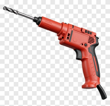 Red Electric Drill PNG