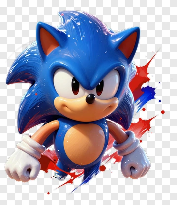 Sonic The Hedgehog In Action PNG