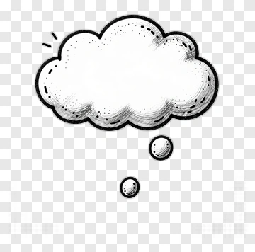 Hand Drawn Thought Bubble PNG