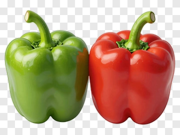Green And Red Peppers PNG