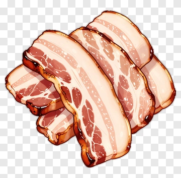 Crispy Bacon Slices PNG