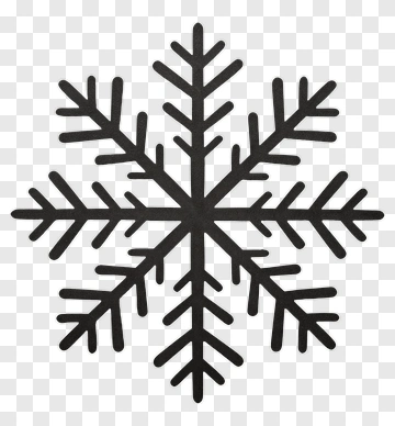 Black Snowflake PNG