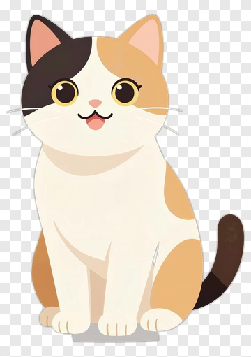 Cute Cartoon Cat PNG