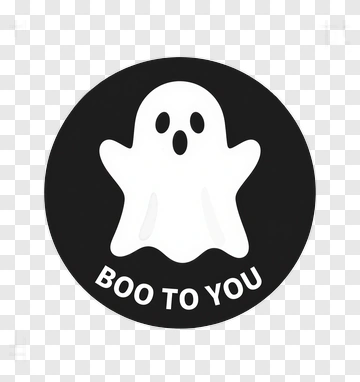 Ghost Boo To You Sticker PNG