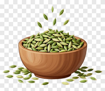 Cardamom In Wooden Bowl PNG