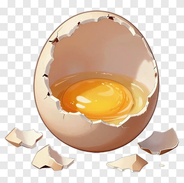 Broken Egg With Yolk PNG