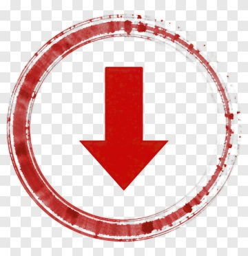 Red Arrow Download Icon PNG