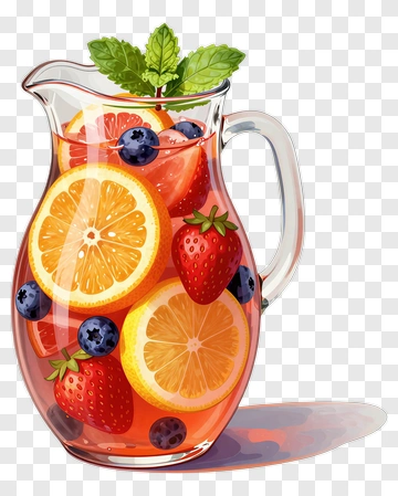 Fruit Infused Pitcher Drink PNG