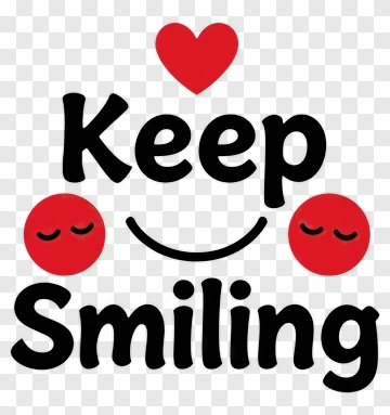 Keep Smiling Heart Smile PNG