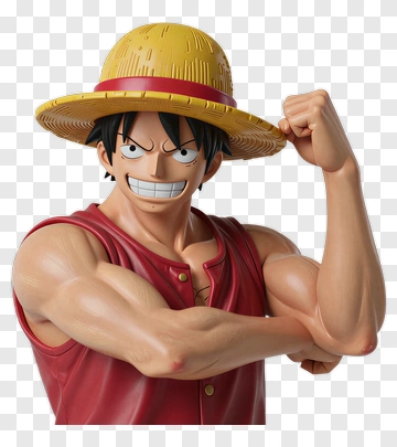 Luffy Flexing His Muscles PNG