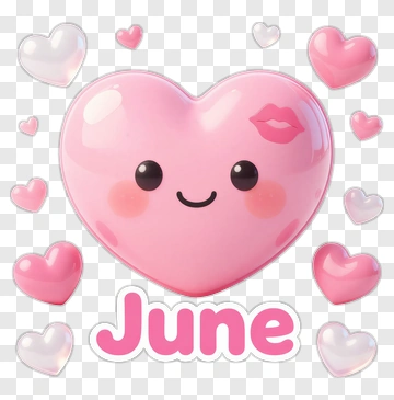 June Heart PNG