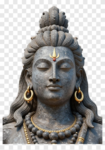 Shiva Statue Head PNG