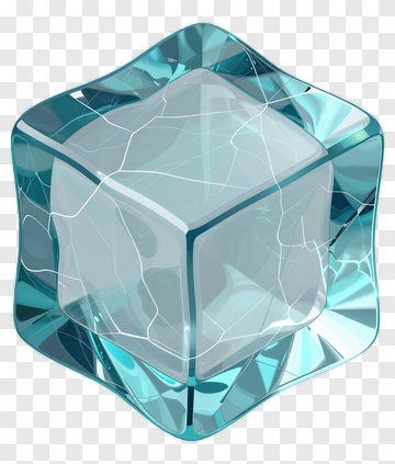 Blue Ice Cube PNG
