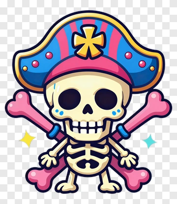 Pirate Skull With Crossbones PNG