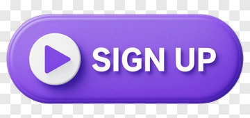Purple Sign Up Button With Play Icon PNG