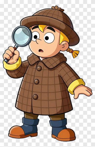 Cartoon Detective Child PNG