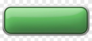 Green Button With Silver Border PNG