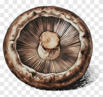 Hand-drawn Mushroom Illustration PNG