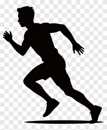 Running Silhouette PNG