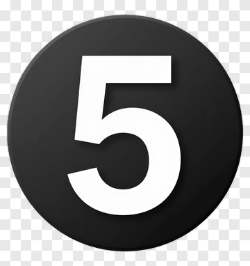 Number Five Icon PNG