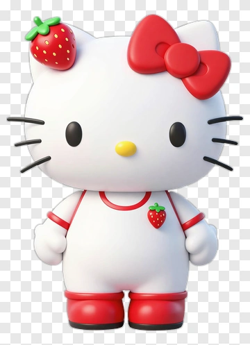 Hello Kitty Strawberry Outfit PNG